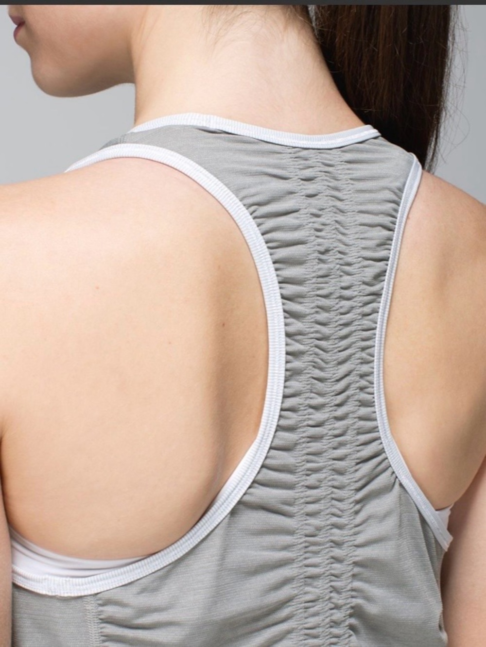 lululemon athletica Gray 'RUNNER UP' Racerback Tank - Picture 5 of 8